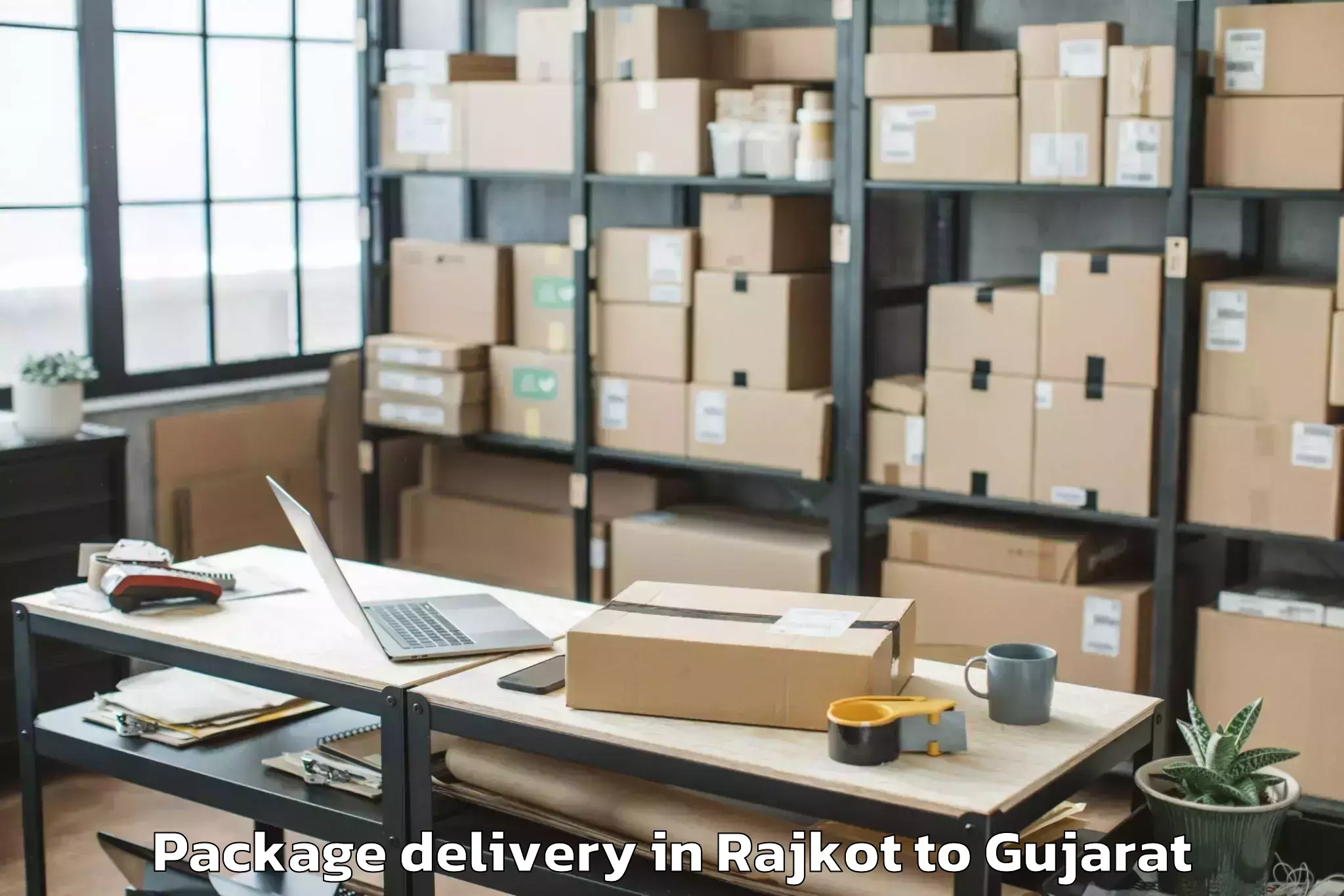 Easy Rajkot to Kavant Package Delivery Booking